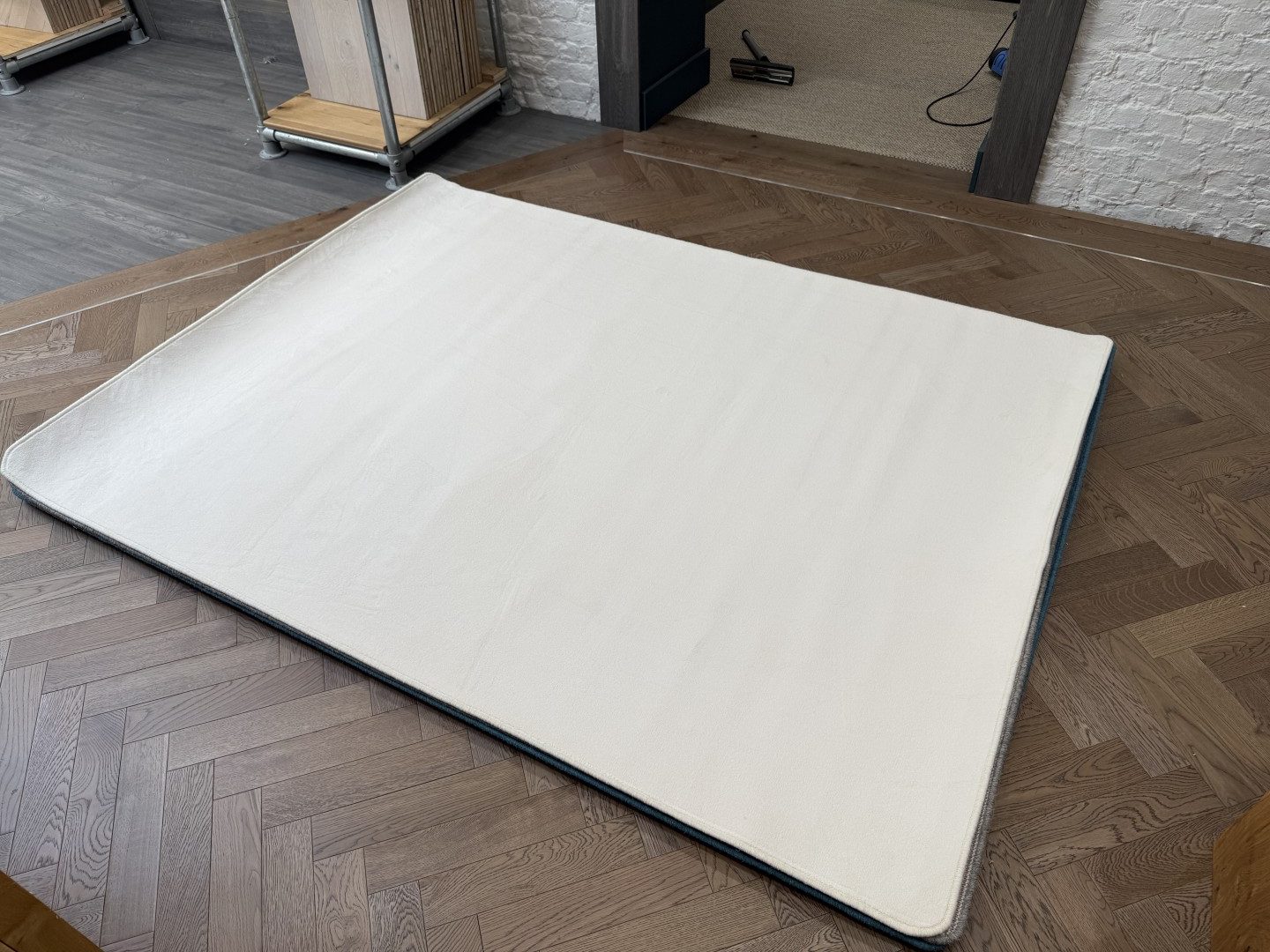 Synthetic Rug - Large with Whipped Edge, Cream, White (180 X 240) 1 Synthetic Rug - Large with Whipped Edge, Cream, White (180 X 240)