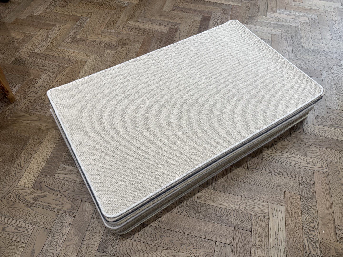 Wool Rug - Small with Whipped Edge, Cream (90 X 150) 1 Wool Rug - Small with Whipped Edge, Cream (90 X 150)