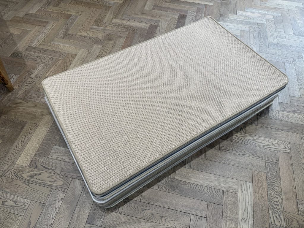 Wool Rug - Small with Whipped Edge, Warm Beige (90 X 150)