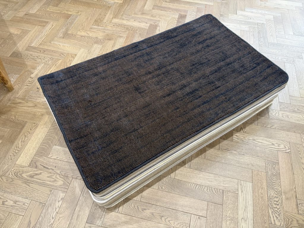 Tencel Rug - Small with Whipped Edge, Blue, Copper (90 X 150)