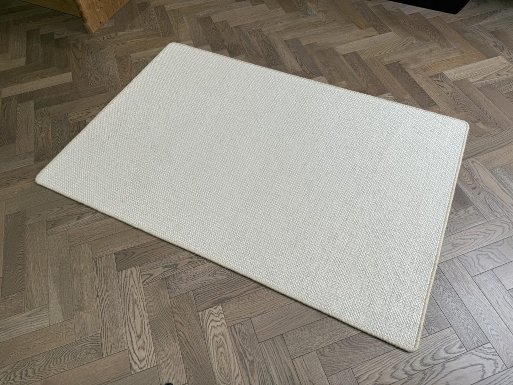 Wool Rug - Medium with Whipped Edge, Cream, Neutral, Beige (120 X 180)