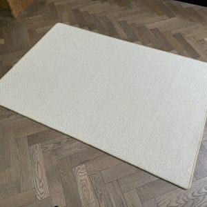 Wool Rug - Medium with Whipped Edge, Cream, Neutral, Beige (120 X 180)