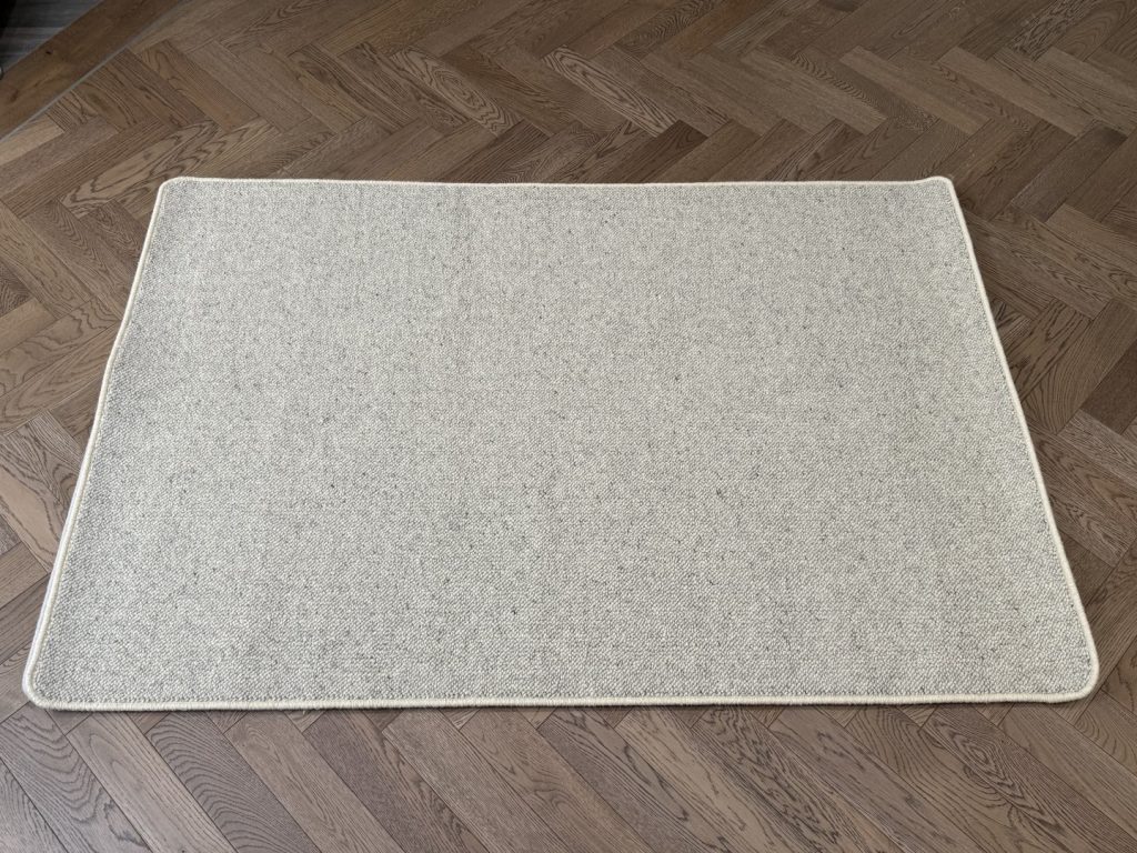 Wool Rug - Medium with Whipped Edge, Beige, Neutral, Grey (120 X 180)