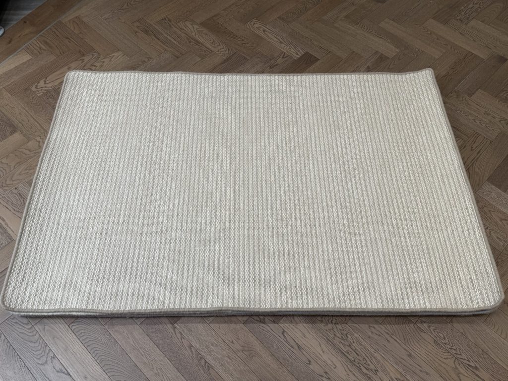 Wool Rug - Medium with Whipped Edge, Beige, Neutral (120 X 180)