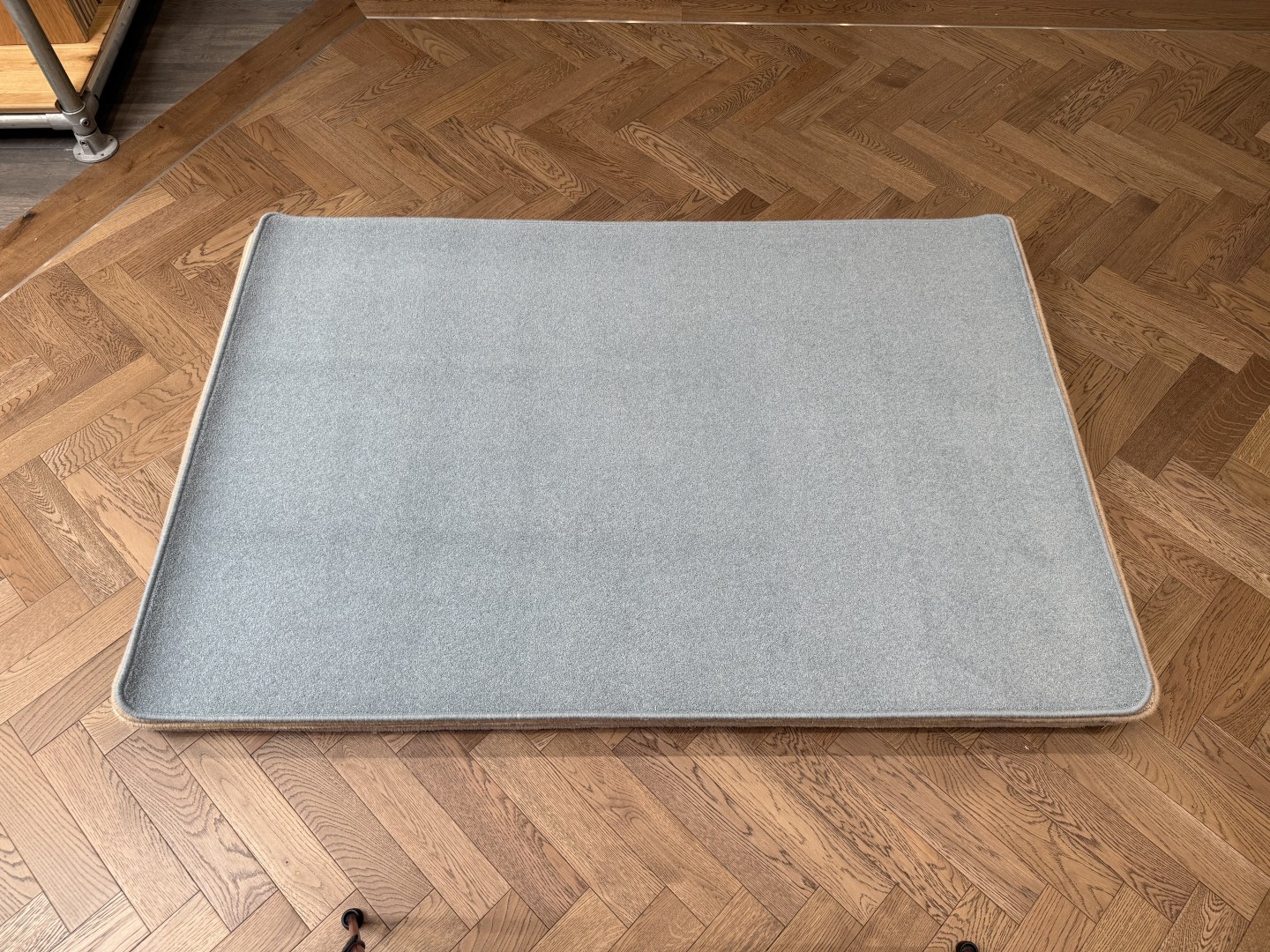 Woolmix Rug - Medium with Whipped Edge, Blue, Grey (120 X 180) 1 Woolmix Rug - Medium with Whipped Edge, Blue, Grey (120 X 180)