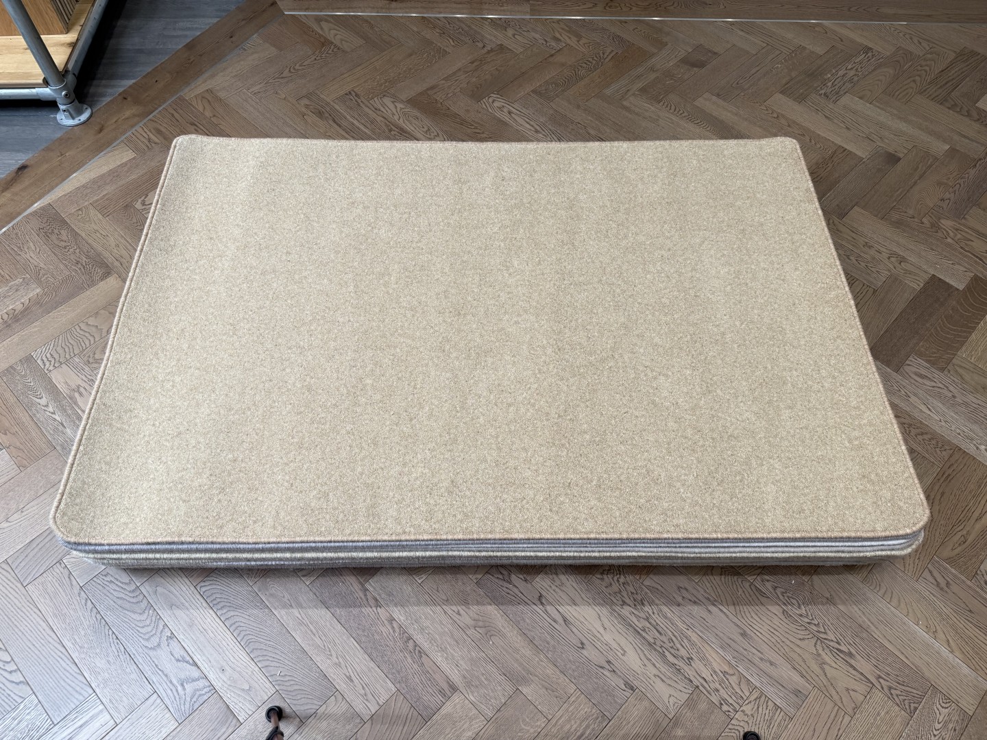 Woolmix Rug - Medium with Whipped Edge, Warm Beige (120 X 180) 1 Woolmix Rug - Medium with Whipped Edge, Warm Beige (120 X 180)