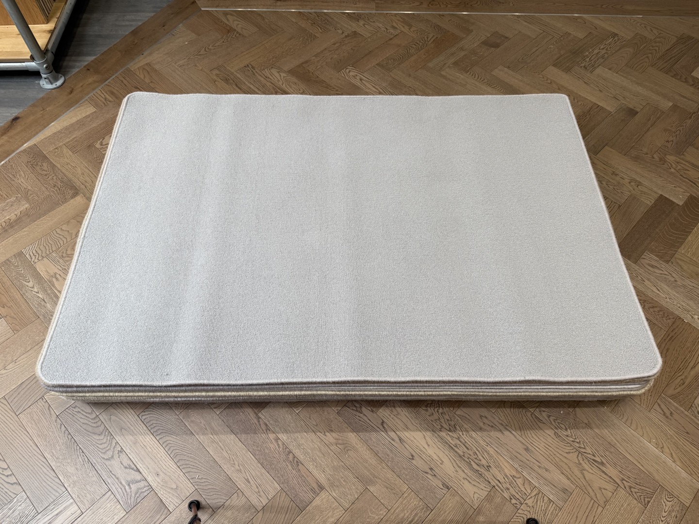Wool Rug - Medium with Whipped Edge, Neutral, Grey (120 X 180) 1 Wool Rug - Medium with Whipped Edge, Neutral, Grey (120 X 180)