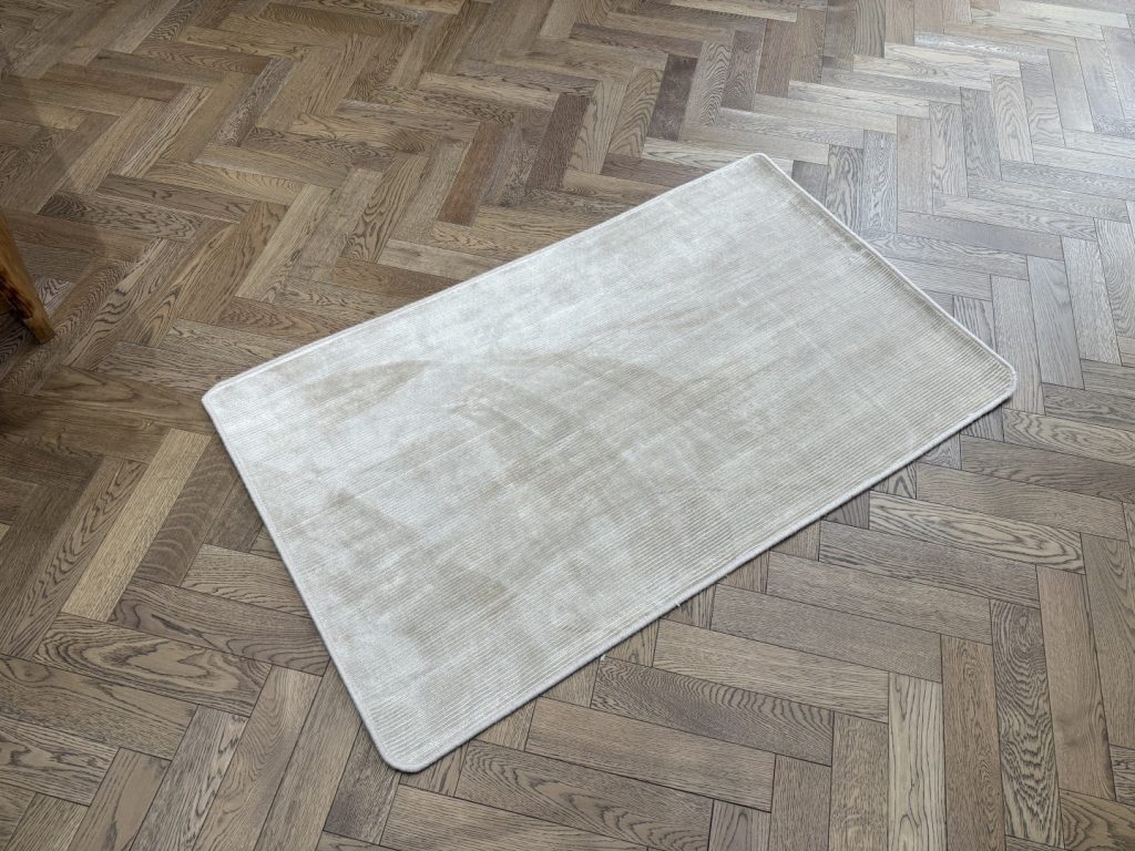 Tencel Rug - Small with Whipped Edge, Beige, Neutral (90 X 150)