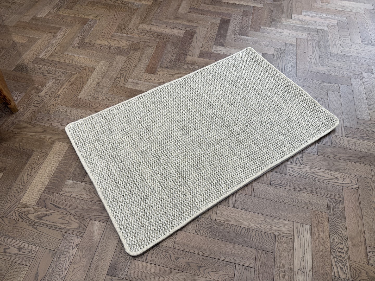 Wool / Sisal Rug - Small with Whipped Edge, Cream, Neutral, Beige (90 X 150) 1 Wool / Sisal Rug - Small with Whipped Edge, Cream, Neutral, Beige (90 X 150)